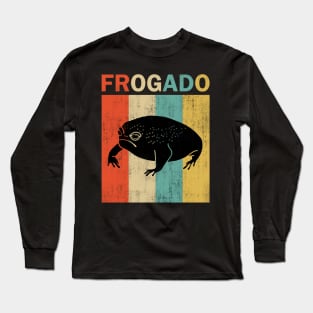 Black Desert Rain Frog Frogado Retro Vintage Style Long Sleeve T-Shirt